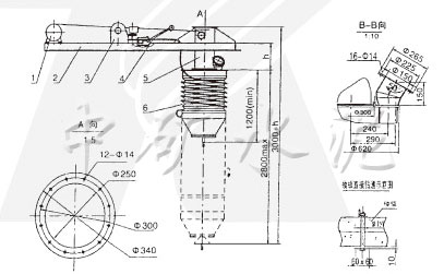 ZSQ汽車散裝機技術(shù)參數(shù)表及示意圖